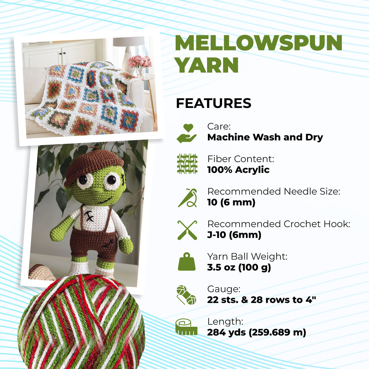 Mary Maxim Mellowspun DK Yarn