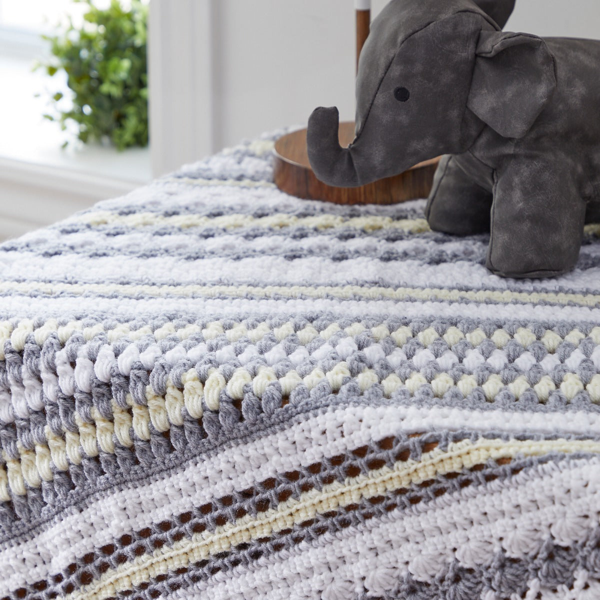 Tri-Color Sampler Baby Blanket Pattern