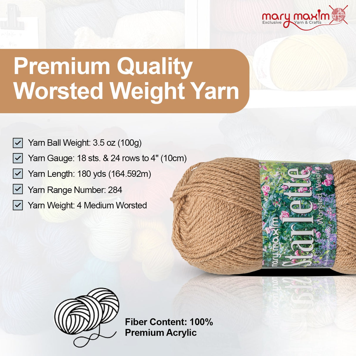 Mary Maxim Starlette Yarn