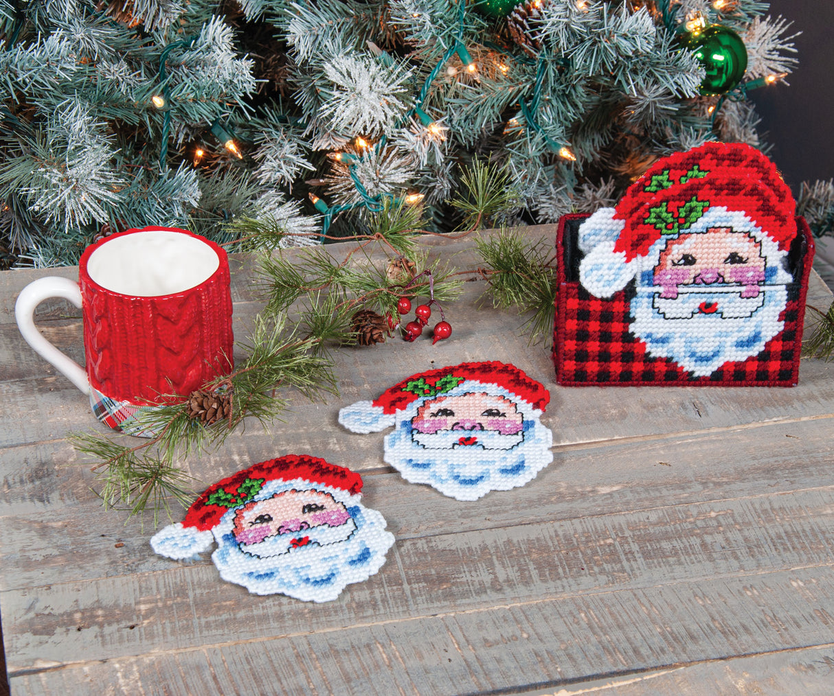 Santa Claus Coaster Set