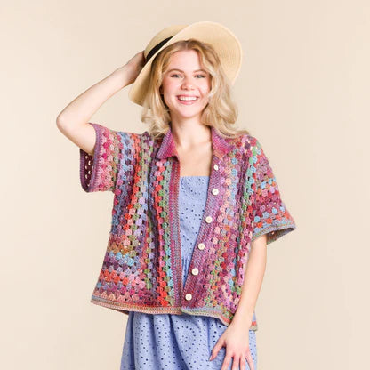 Free Red Heart Crochet Granny Cabana Shirt Pattern