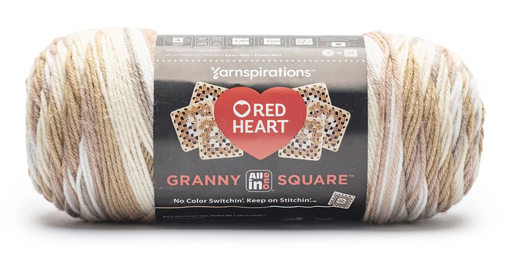 Red Heart All In One Granny Square Yarn