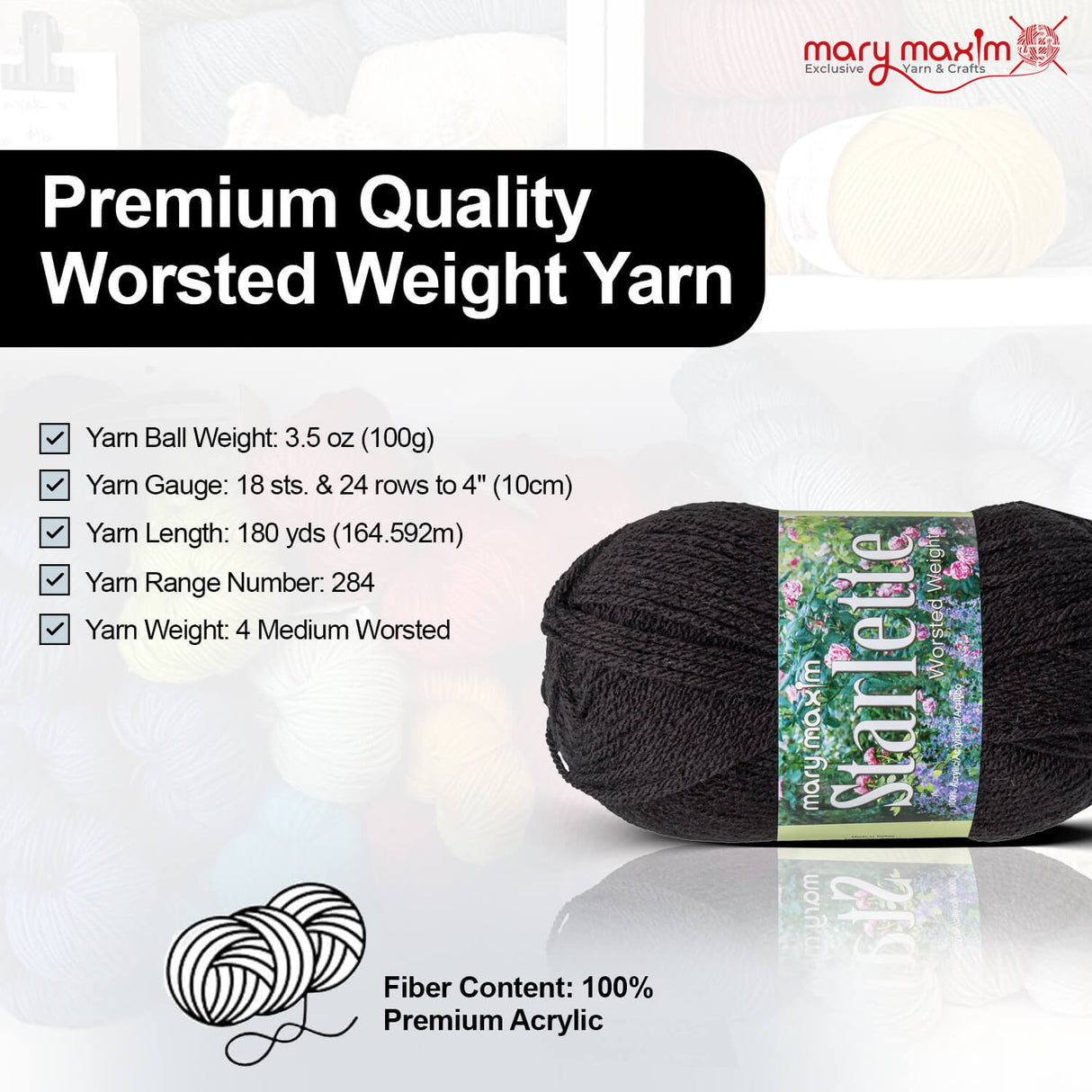 Mary Maxim Starlette Yarn