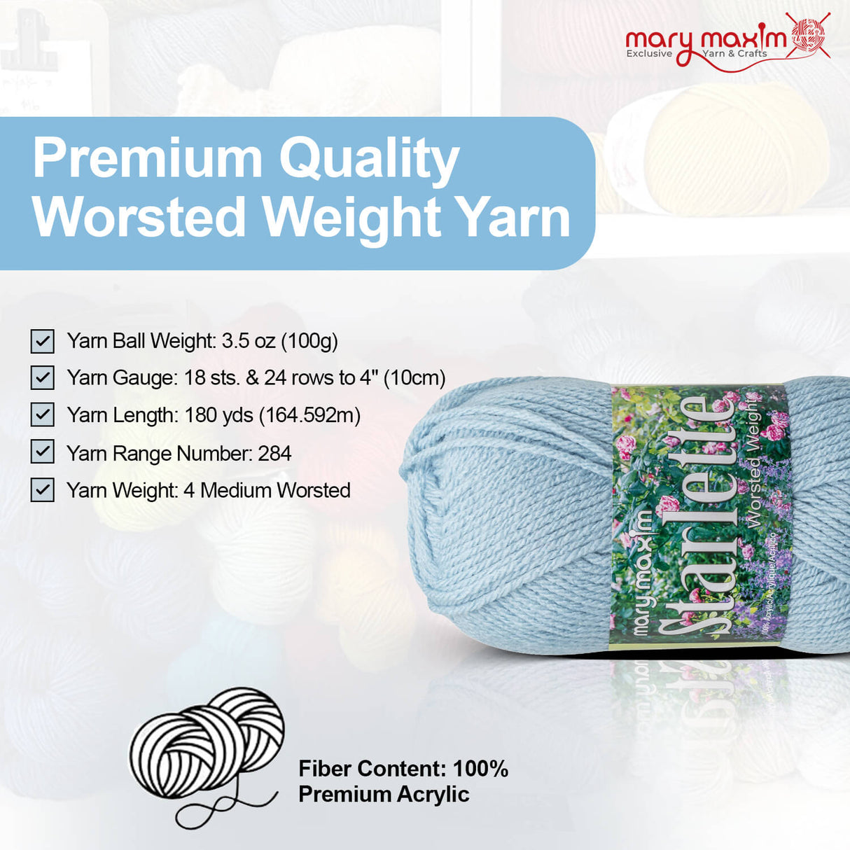 Mary Maxim Starlette Yarn