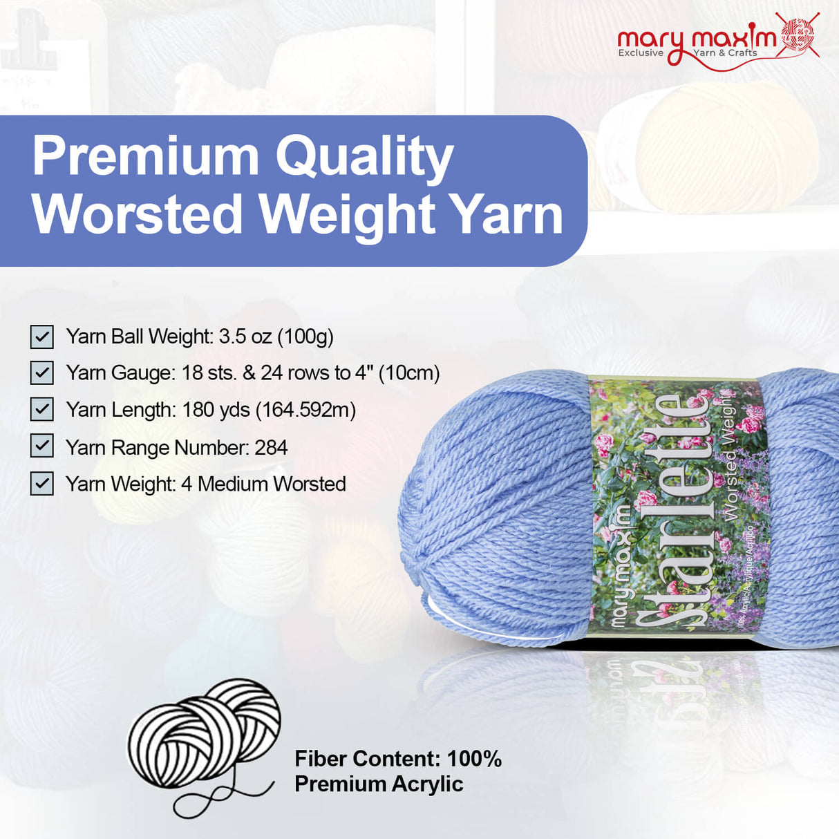 Mary Maxim Starlette Yarn