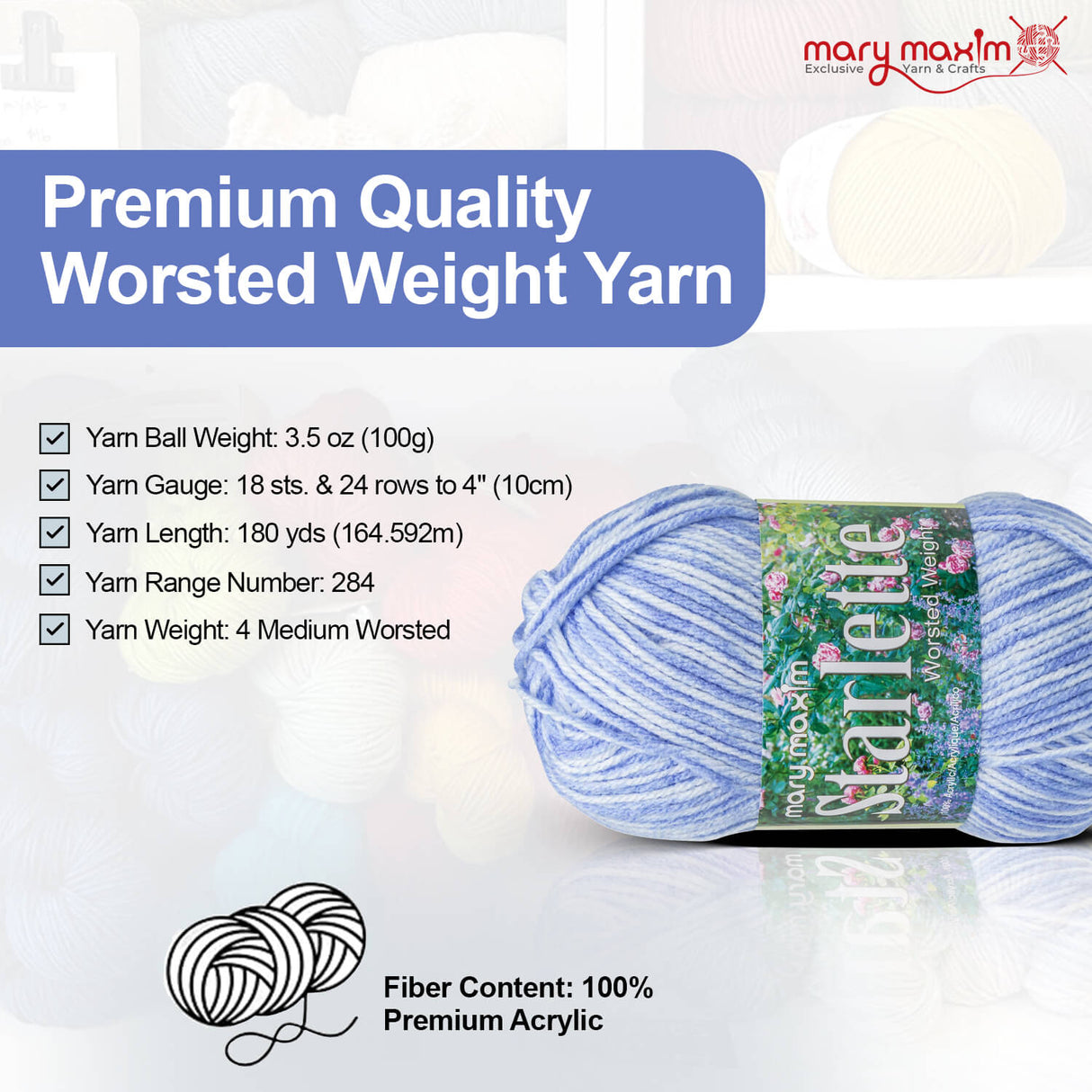 Mary Maxim Starlette Yarn