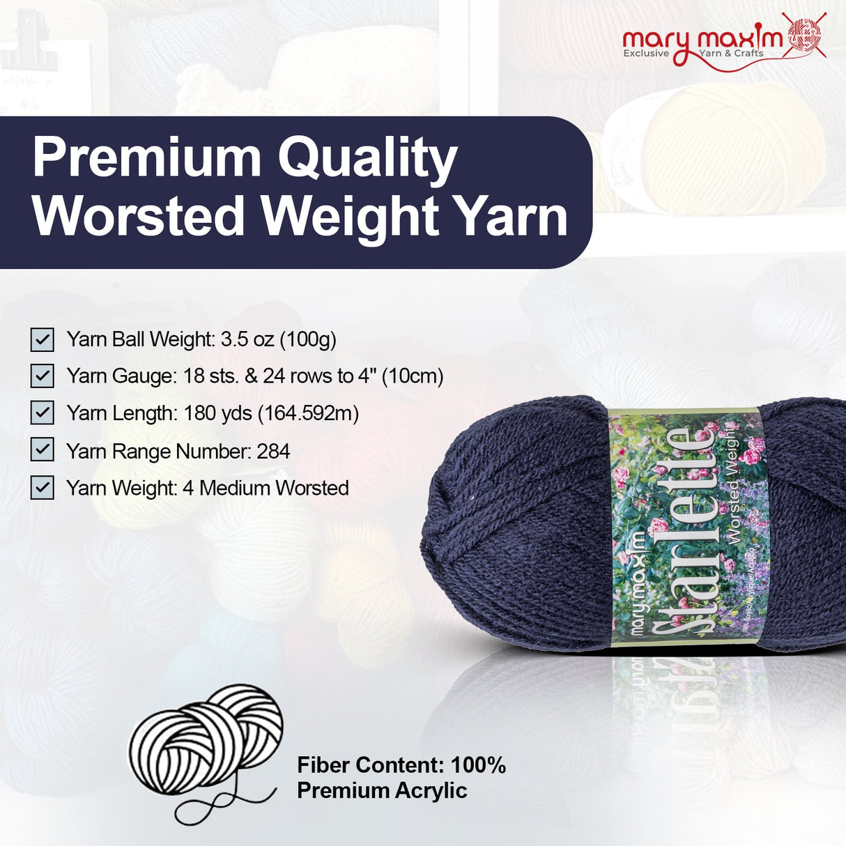 Mary Maxim Starlette Yarn