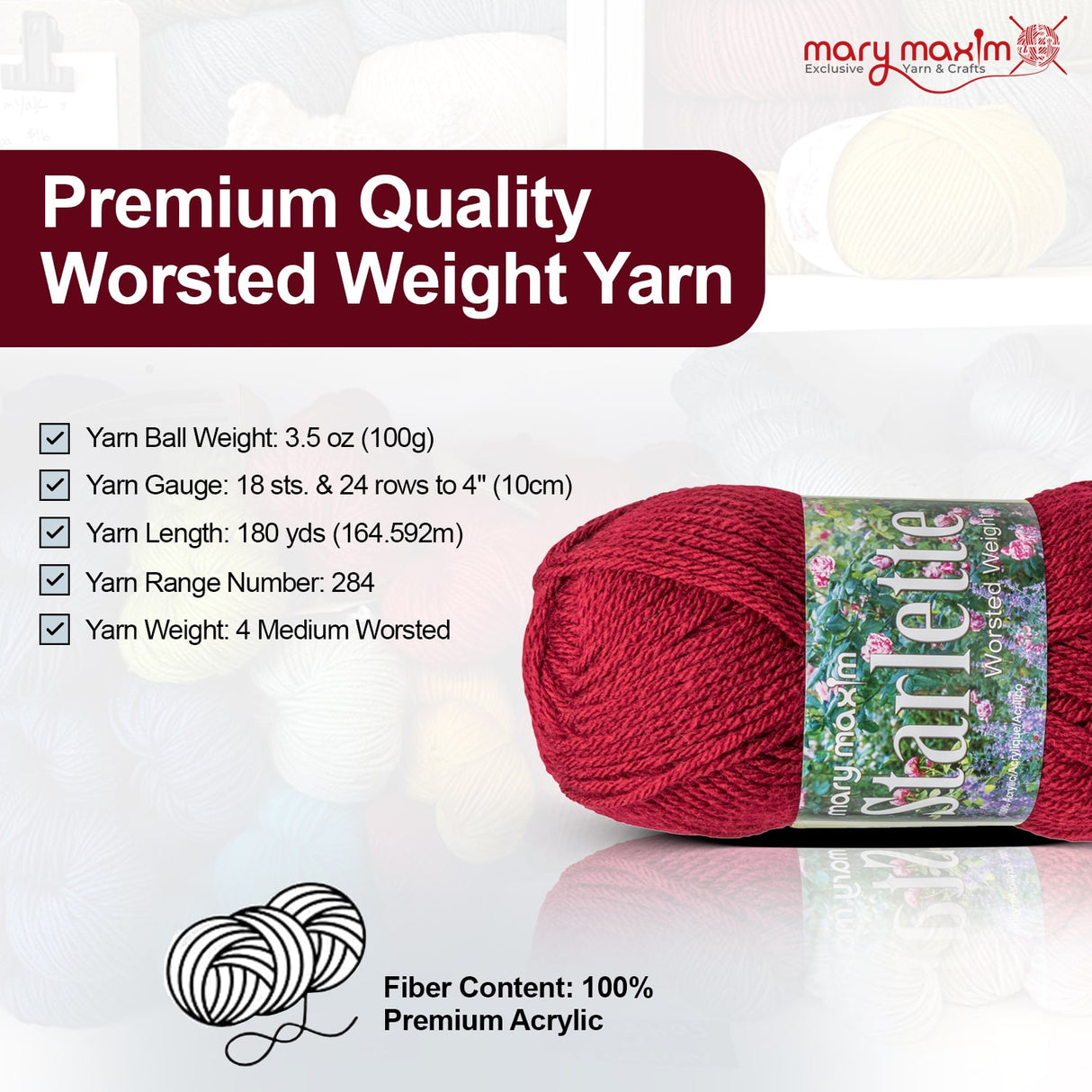 Mary Maxim Starlette Yarn