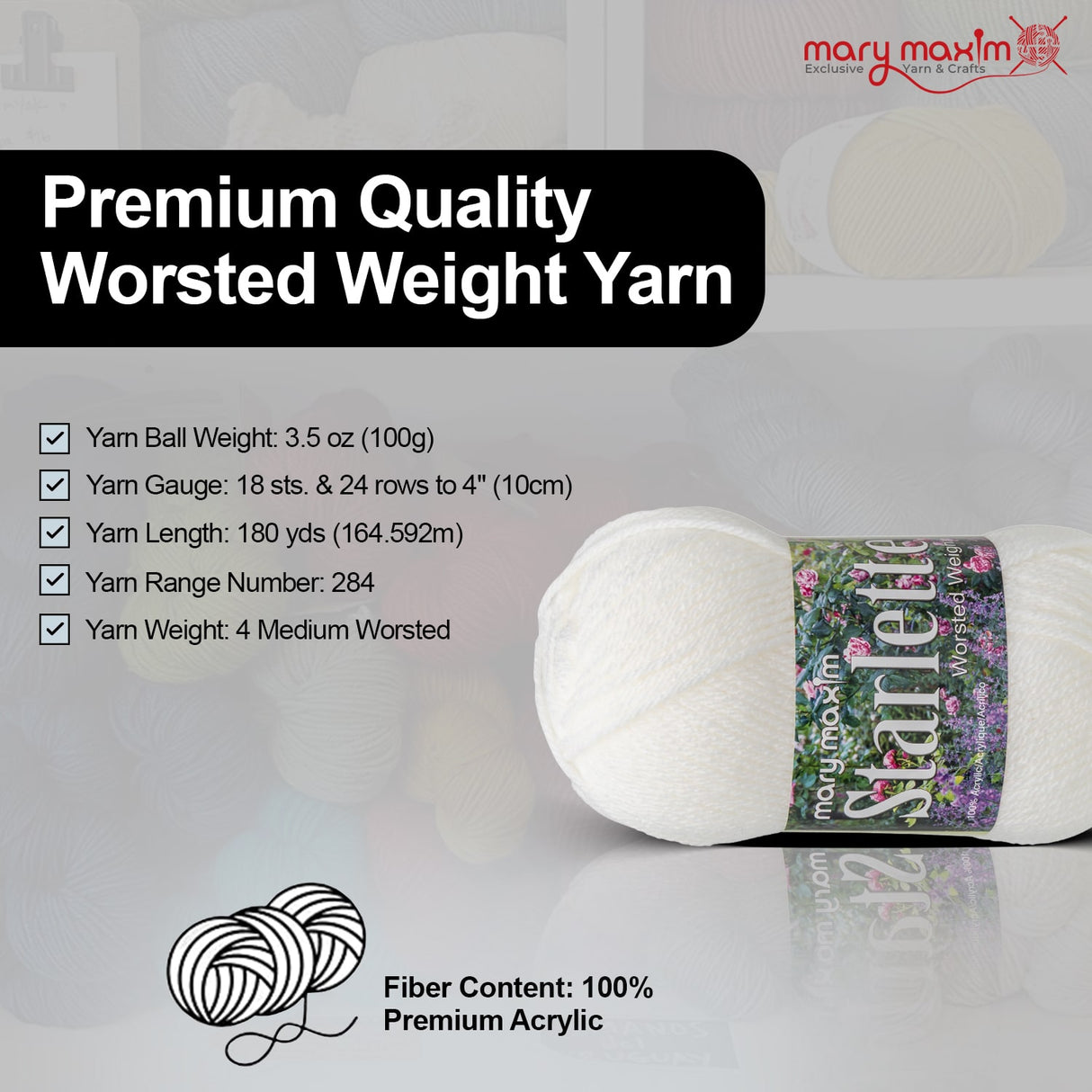 Mary Maxim Starlette Yarn