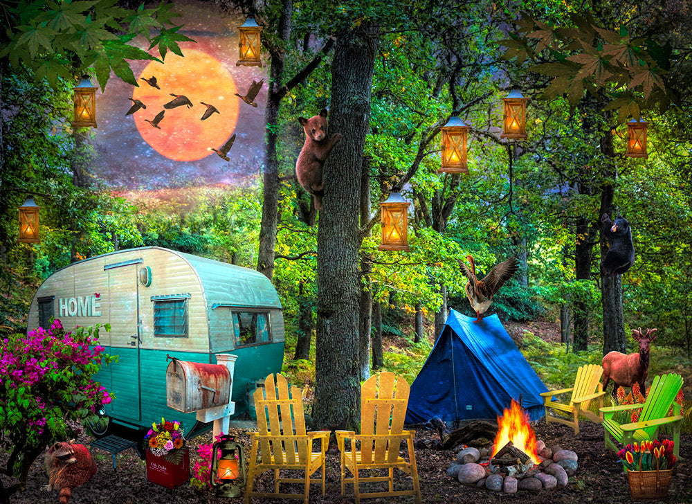 Summertime Camping Jigsaw Puzzle