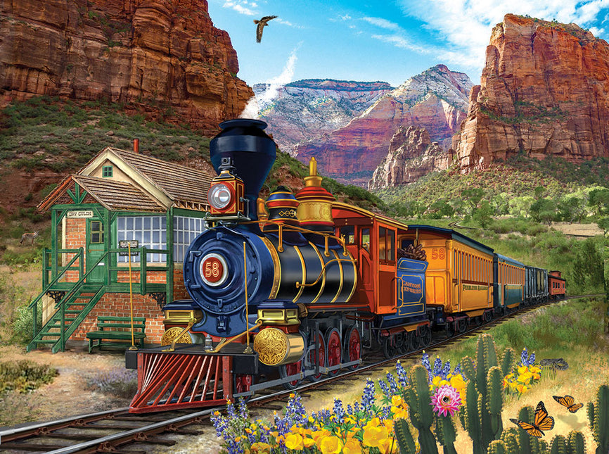 Stopping At Dry Gulch Jigsaw Puzzle
