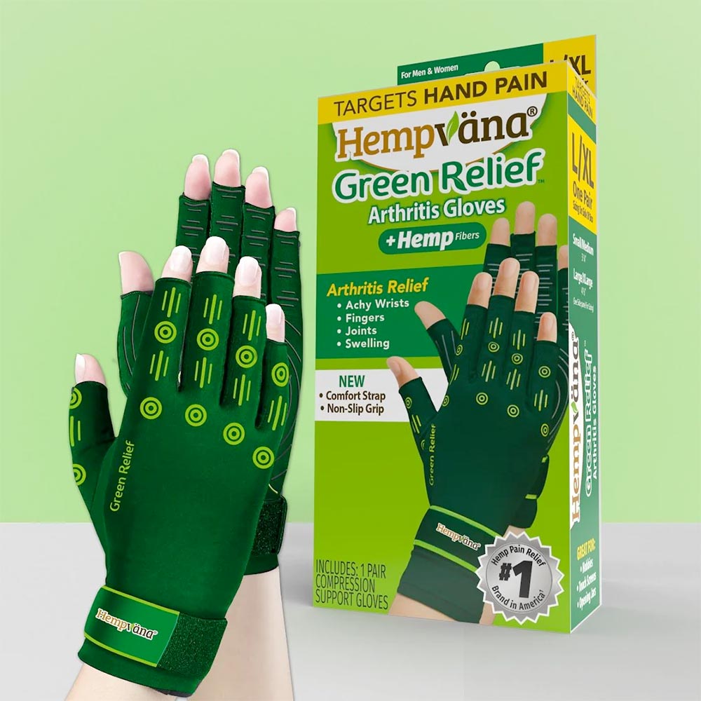 Hempvana™ Green Relief™ Arthritis Gloves
