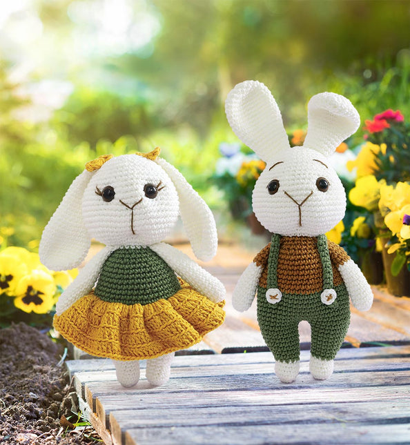 Mr. & Mrs. Bunny Crochet Kit