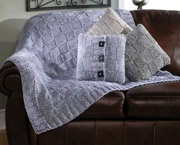 Knit Basketweave Throw