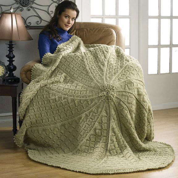 Squared Pinwheel Afghan