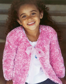 Free Girl's Boa Cardigan Knit Pattern