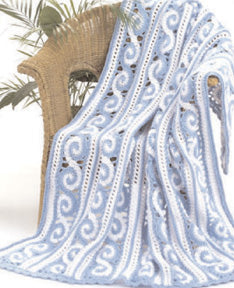 Free Spiral Throw Crochet Pattern