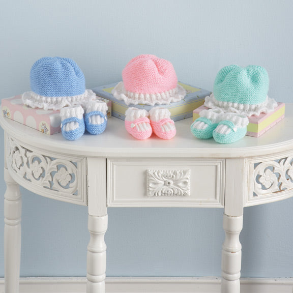 Free Hat & Slippers Knit Pattern