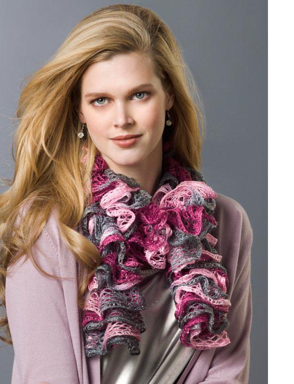 Free Knit or Crochet Ruffle Scarf Pattern