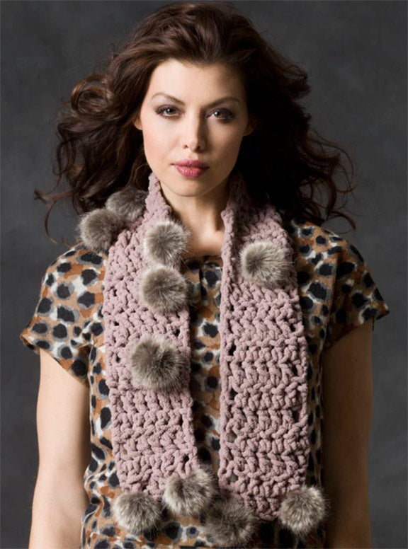 Patrón de bufanda Luxe in a Date gratis