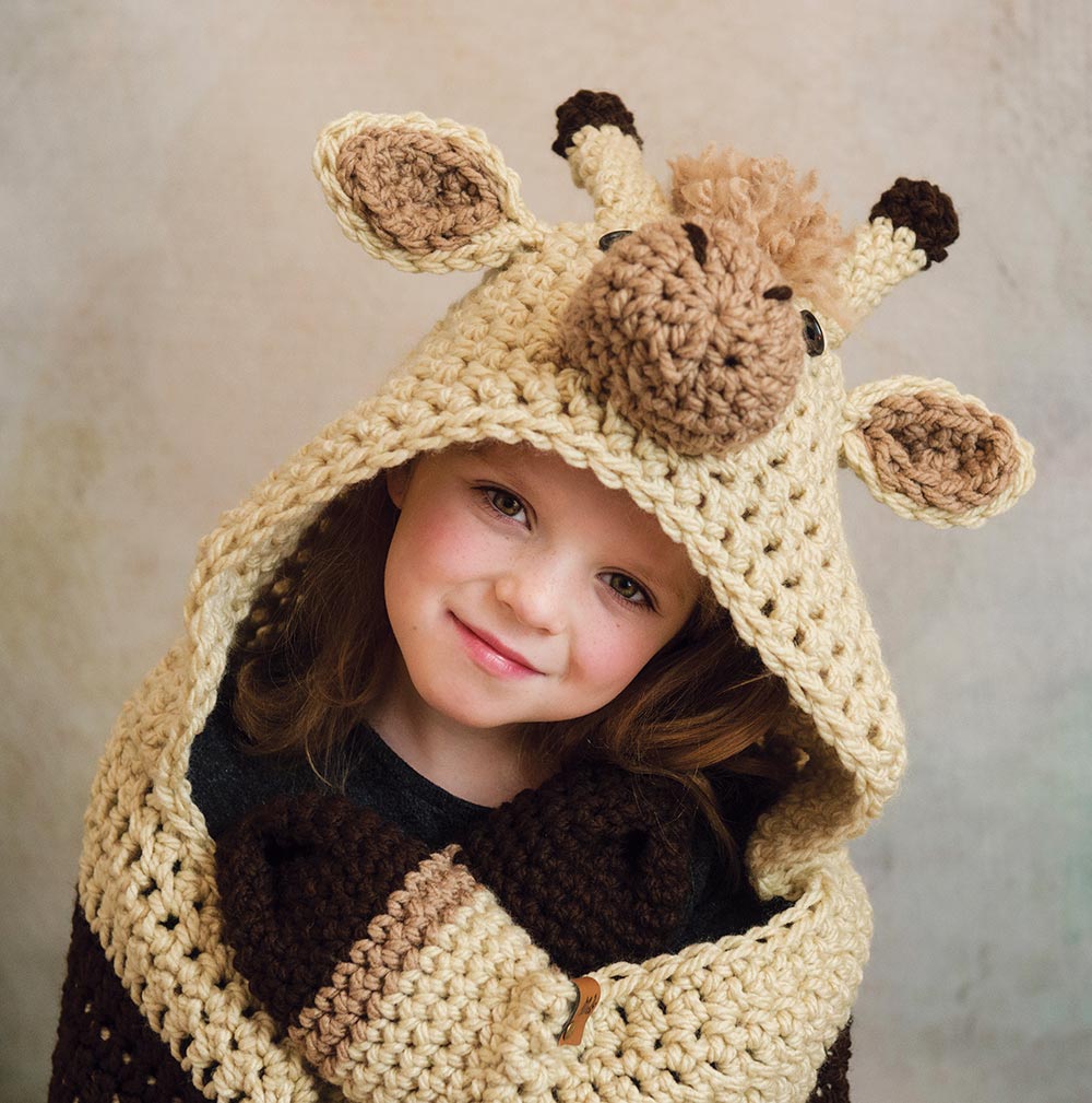 Giraffe Hooded Blanket