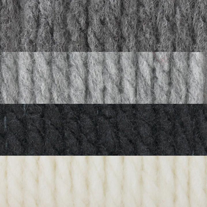 Manta de punto de rayas simples