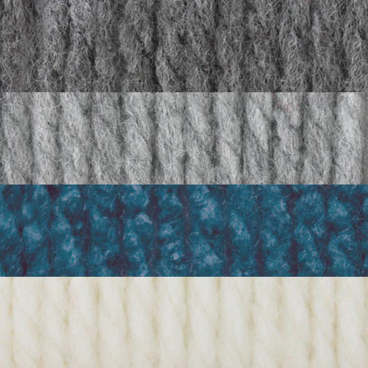 Manta de punto de rayas simples