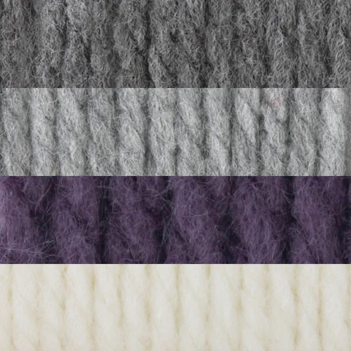 Manta de punto de rayas simples