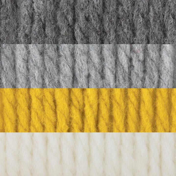 Manta de punto de rayas simples