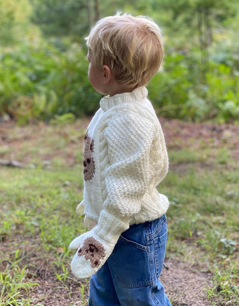 Teddy Bear Pullover & Mitts