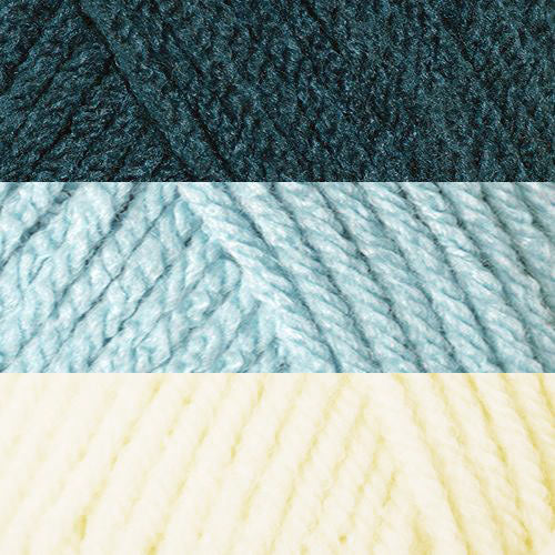 Jeté à rayures au crochet