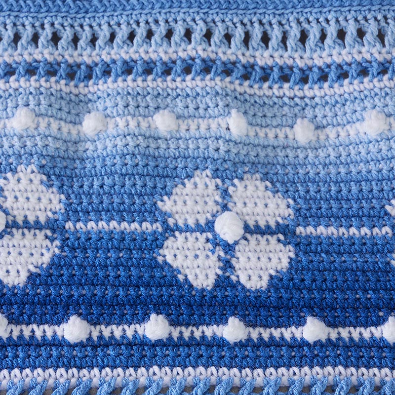 Flower Bands Blanket