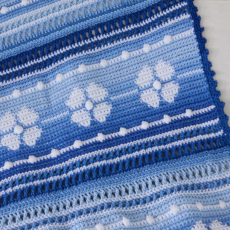 Flower Bands Blanket