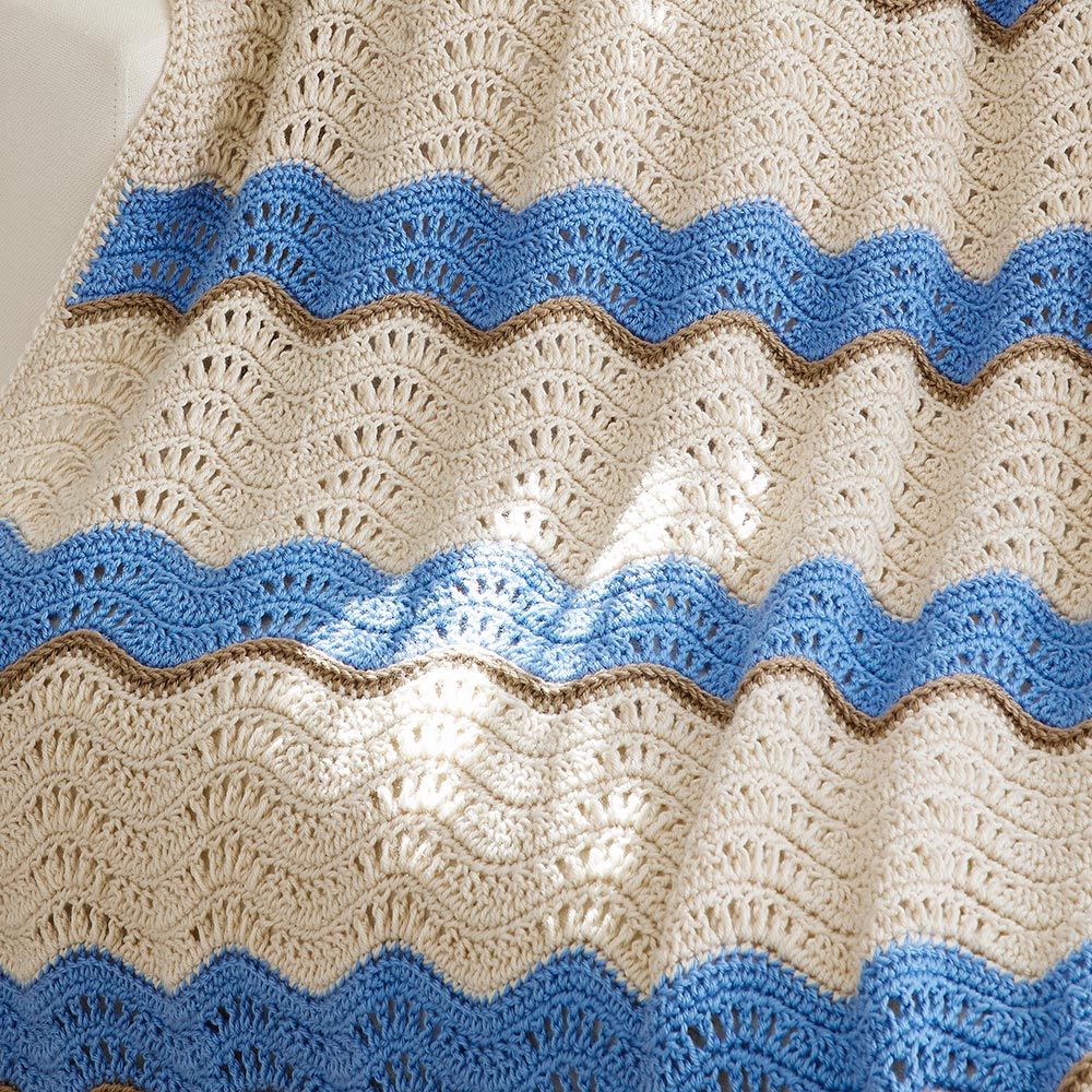 Simply Stunning Ripple Afghan