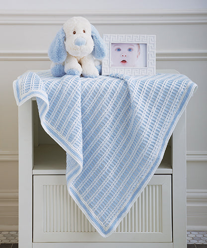 Manta de punto bobo y deslizado