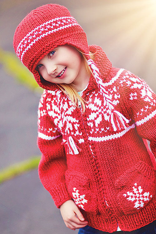 Veste et chapeau avec poches pour mitaines