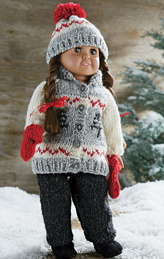 Patrón de traje de oso polar de invierno