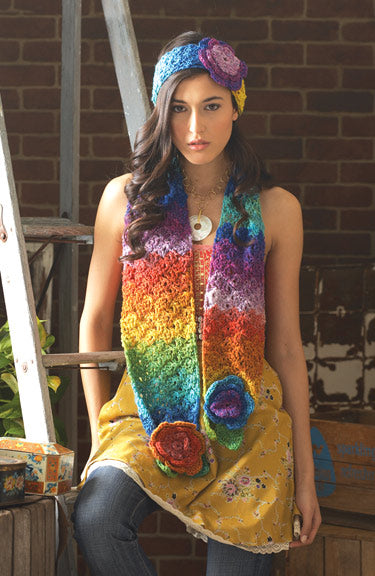 Free Flower Scarf and Headband Pattern