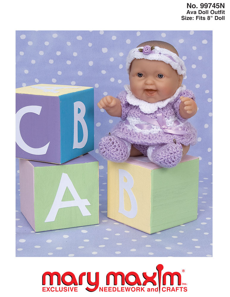 Patrón de traje de muñeca Ava