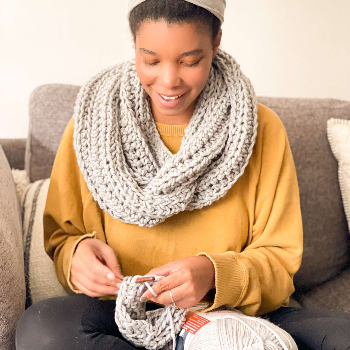 Free Stone Mountain Cowl Pattern