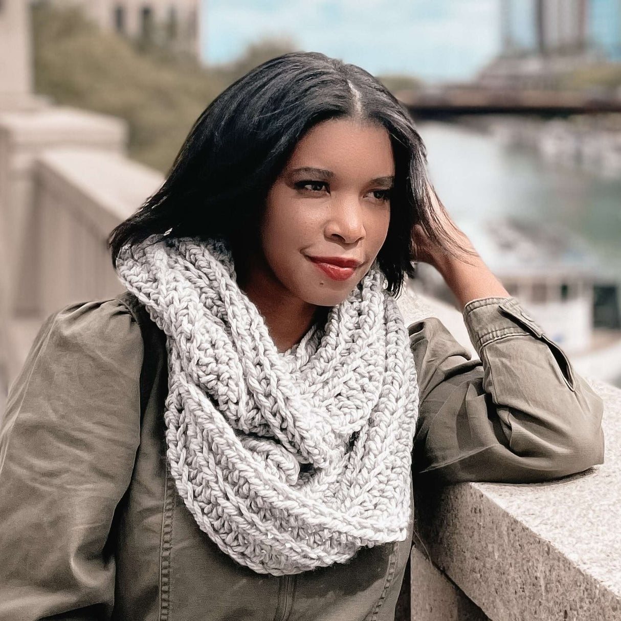 Free Stone Mountain Cowl Pattern