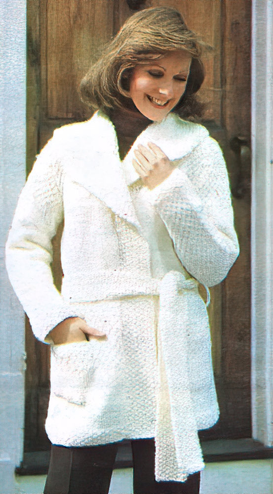 Patrón de chaqueta cruzada para mujer