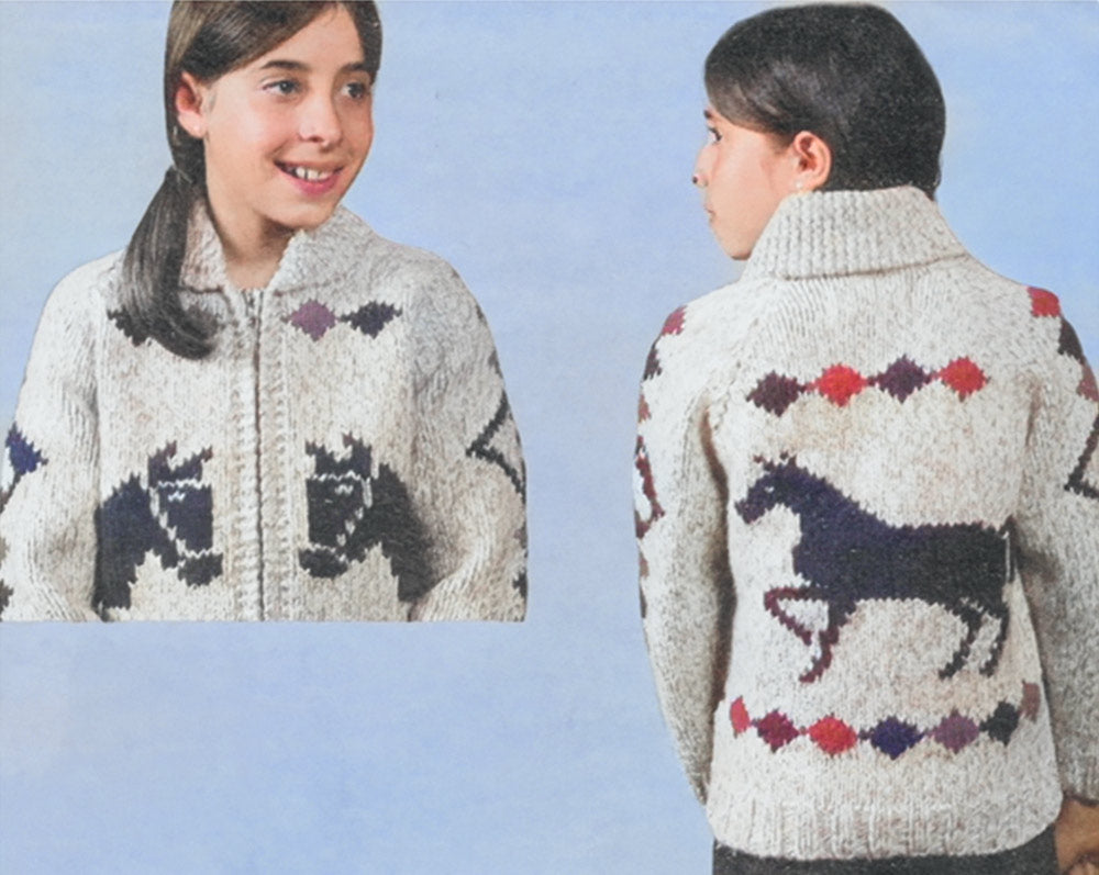 Childs' Prairie Prancers Cardigan Pattern