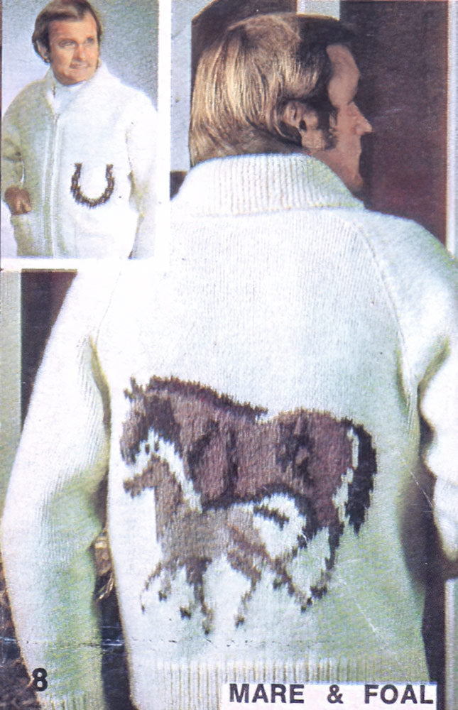 Ladies' or Youth Mare and Foal Cardigan Pattern