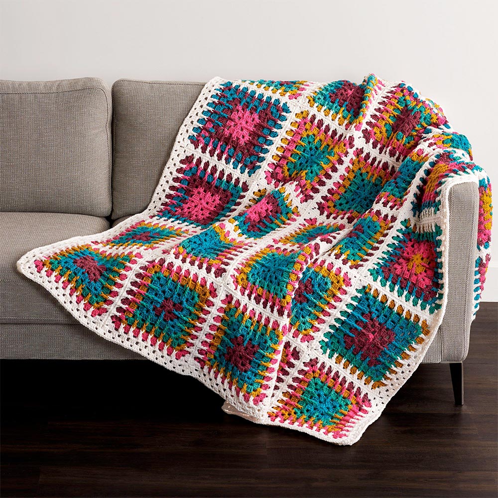 Free Crochet Kaleidoscope Throw Pattern