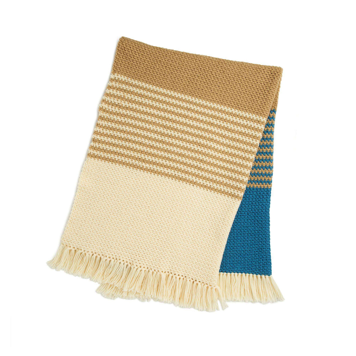 Patrón de manta de crochet Ombre que se desvanece gratis