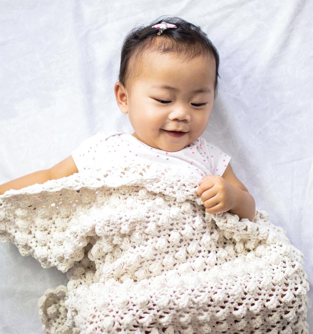Free Bubble Up Crochet Blanket Pattern