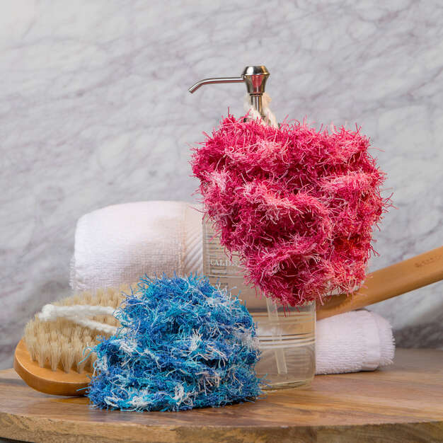 Modèle de crochet de poufs de bain Scrubby gratuit