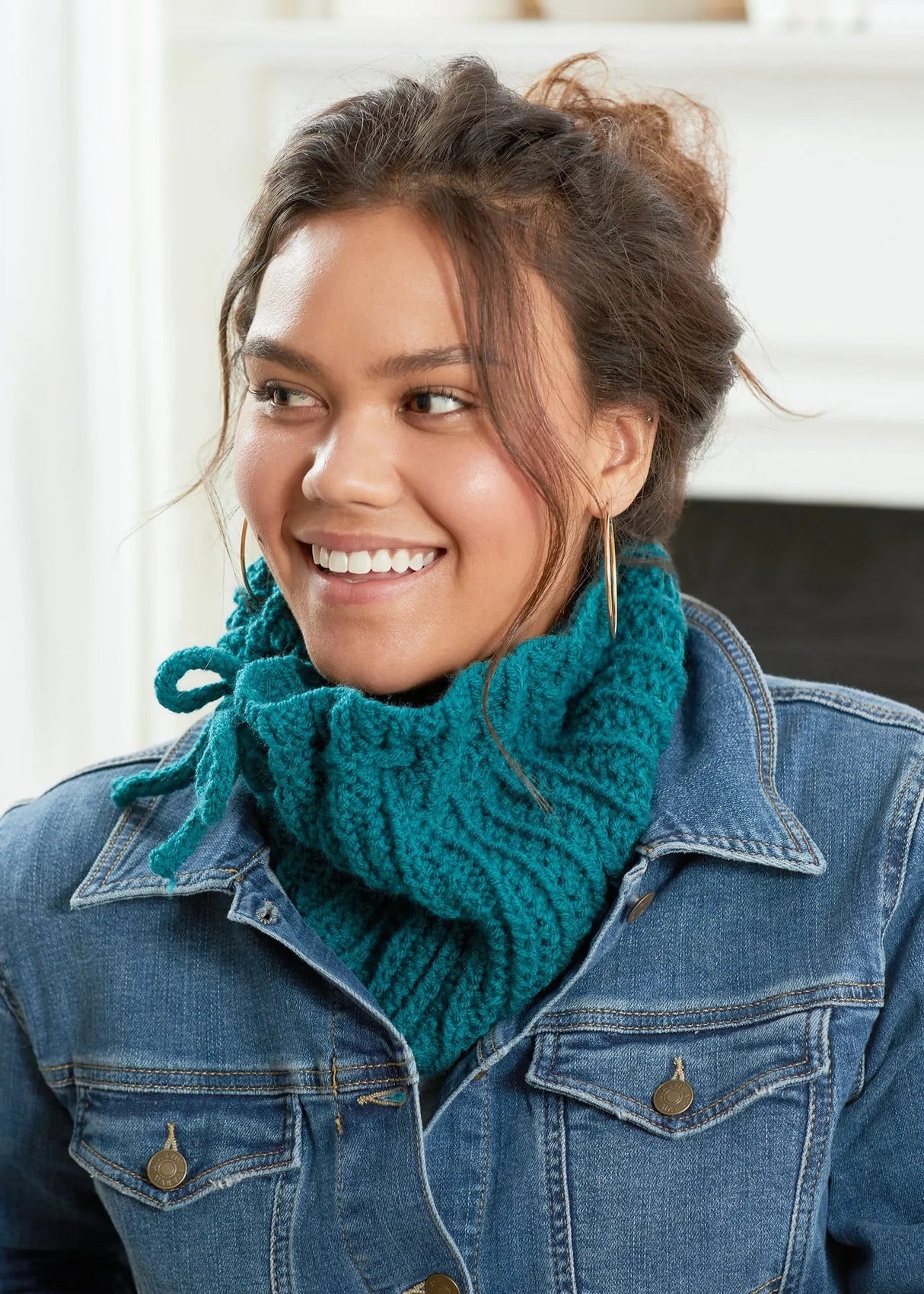 Patrón de punto de capucha convertible gratuito