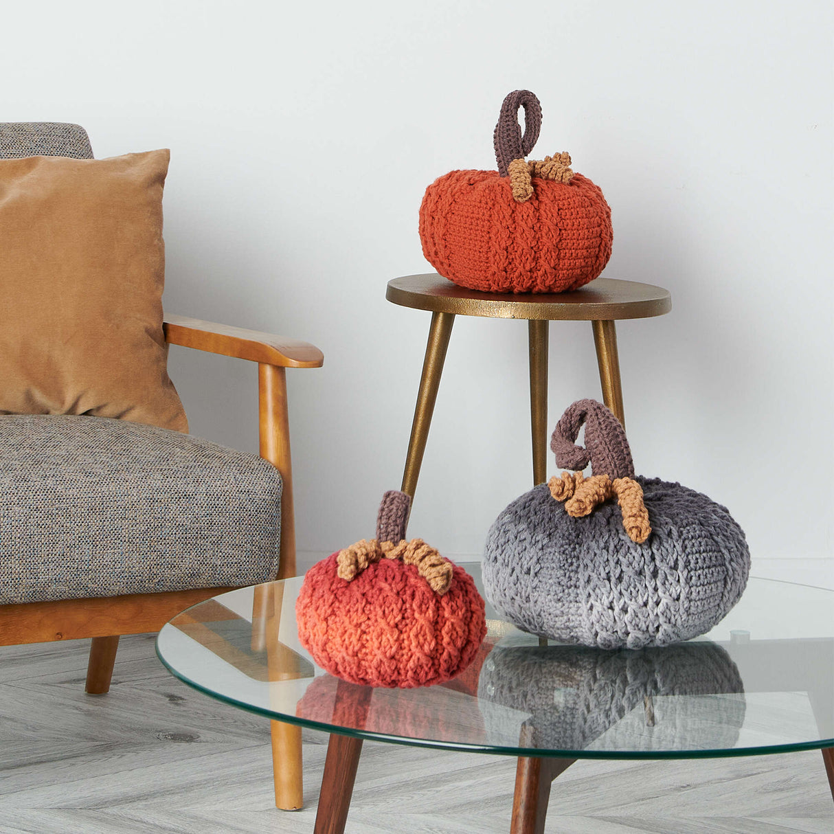 Free Braided Crochet Pumpkins Pattern